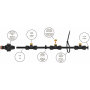 Комплект туманообразующий 7,5 м BLACK LINE 