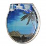 Сиденье для унитаза мягкое с рисунком Океан